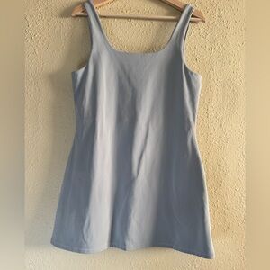 Oak + Fort | S Small Sage Green Athletic Dress with Shorts